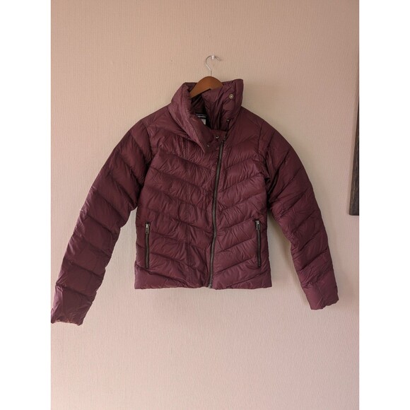 Patagonia Puffer Jacket Women's Small Burgundy Full Zip Insulated Down Coat - Picture 8 of 16